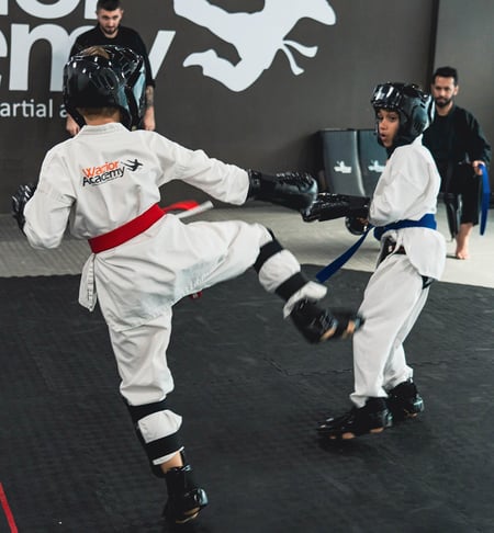 teach children patience with sparring